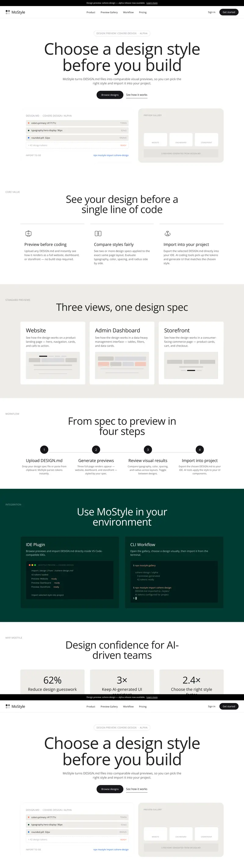 cohere-design UI preview